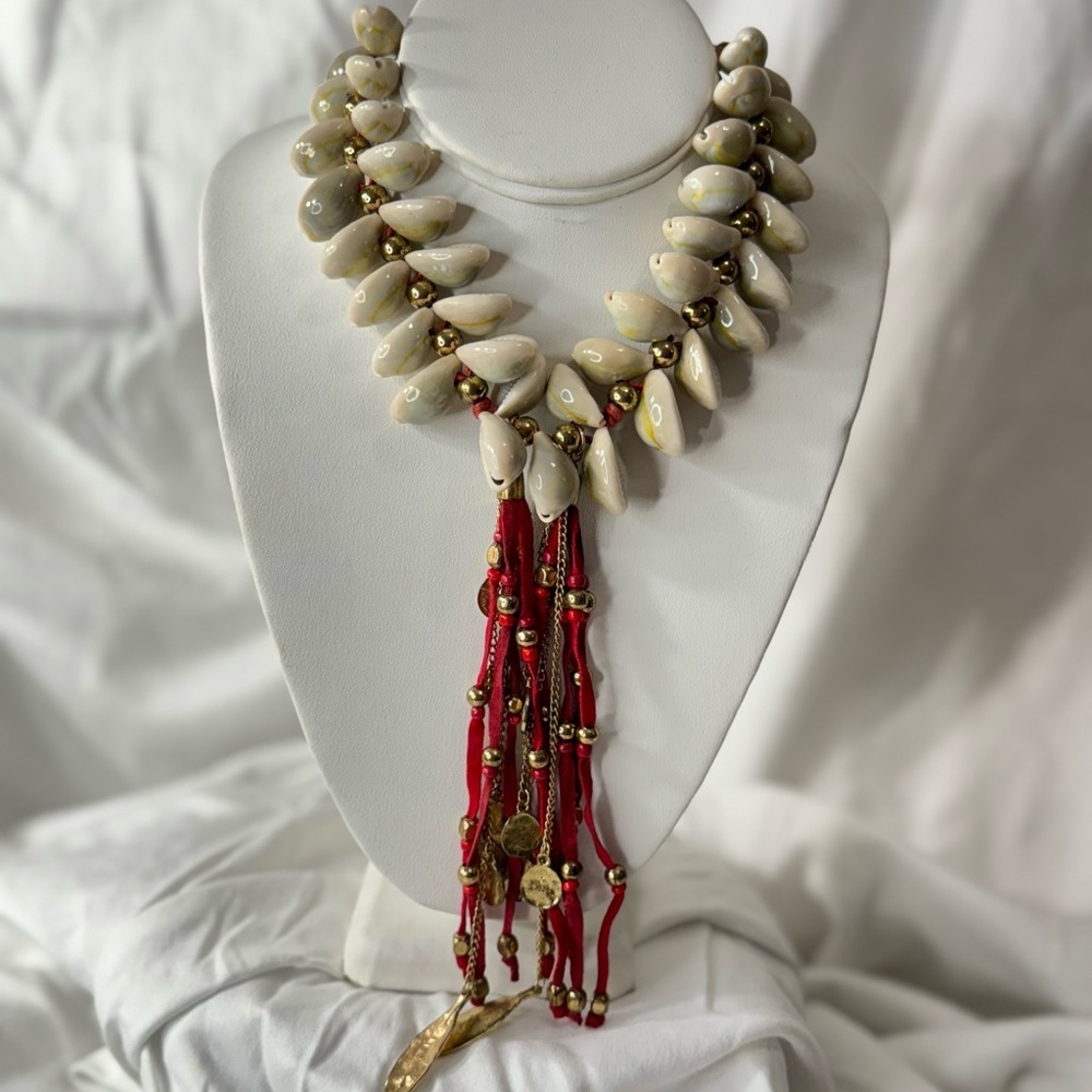 CABLE ROPE STATEMENT NECKLACE - Picture 5 of 16